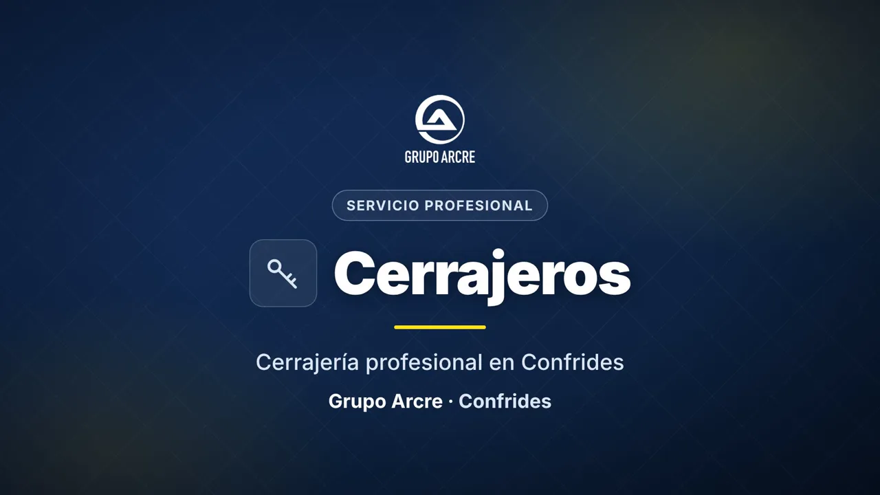 Cerrajería profesional en Confrides